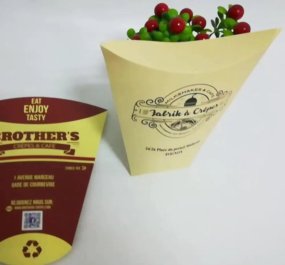 new design pillow  food grade paper crepes pacakging box