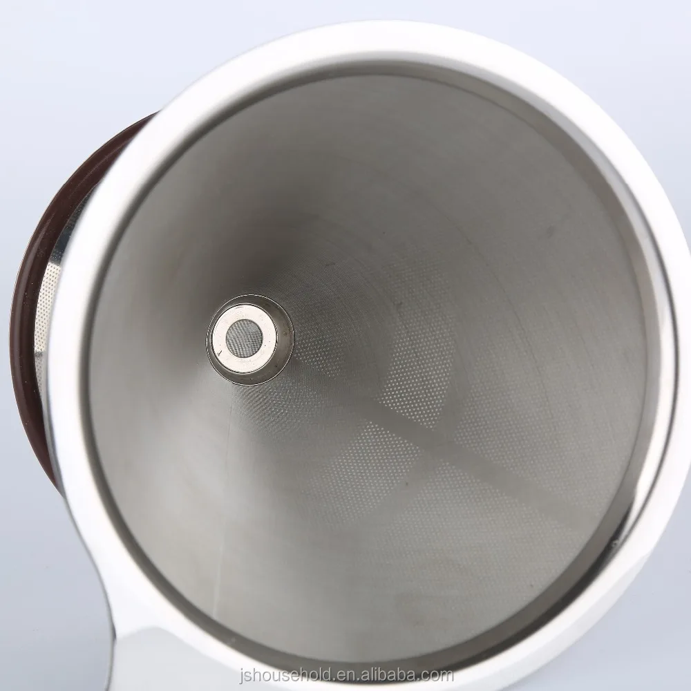 Steep Discount Stainless Steel Tea Dripper Pour Over Coffee Filter Dripper Bag with Stand