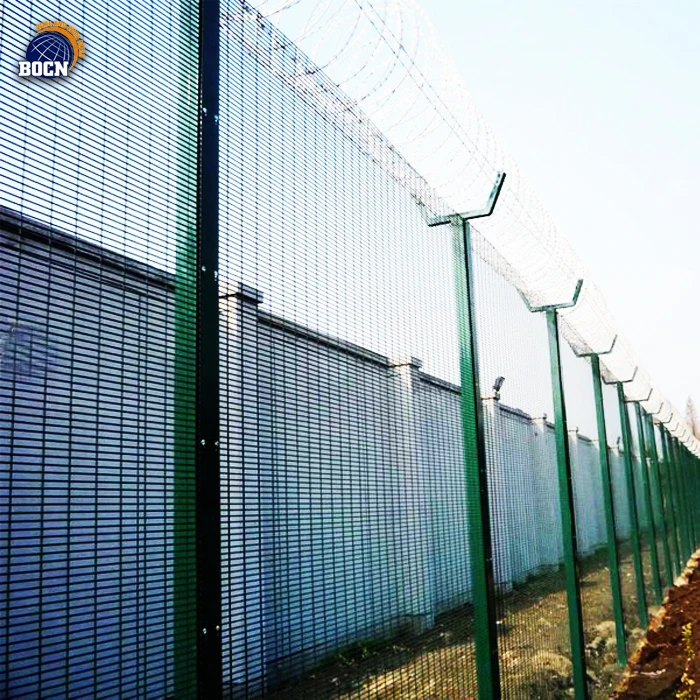 hot sale Anti-climb V shape welded mesh panel Razor Barbed Wire Security Fence