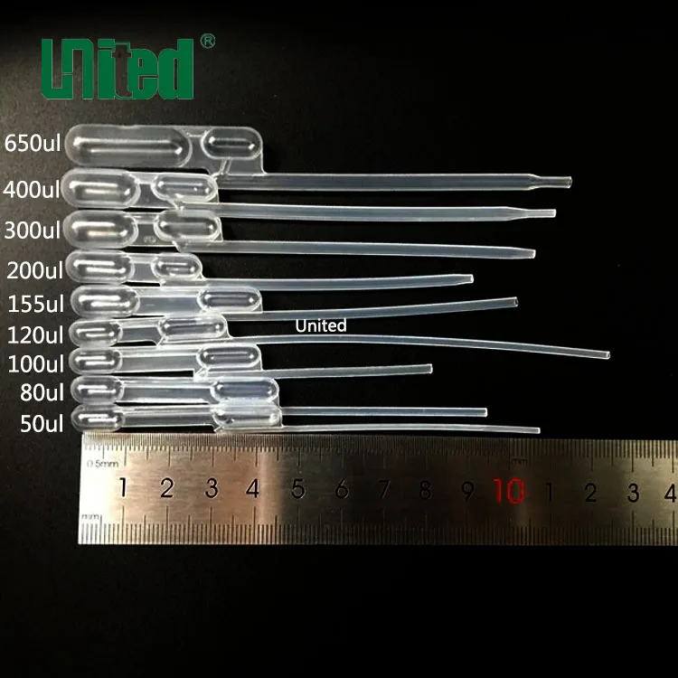 
400ul Double Bulb plastic pipette Transfer pipette for lab 