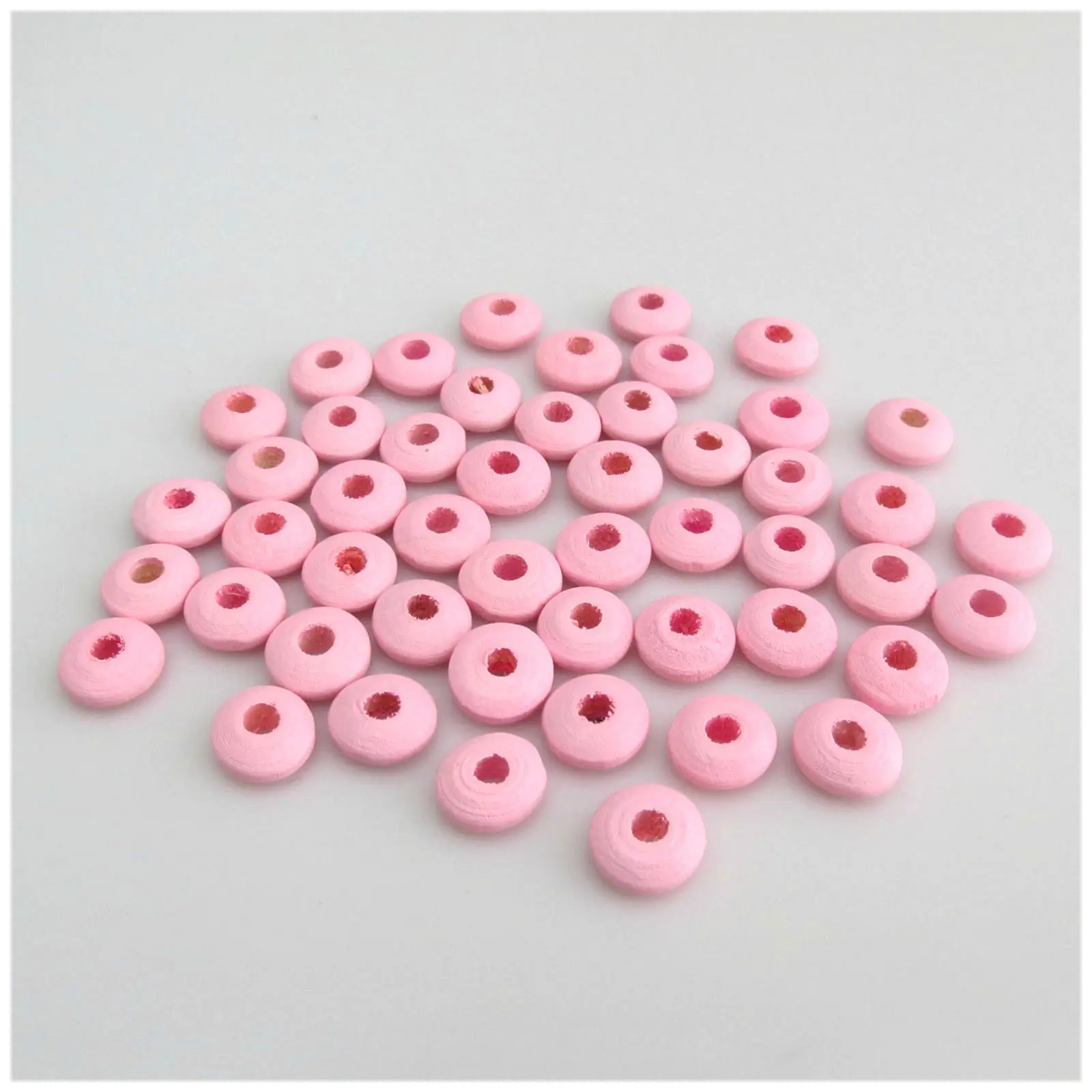 10mm White Spacer Wooden Beads ForJewellery Making Wholesale