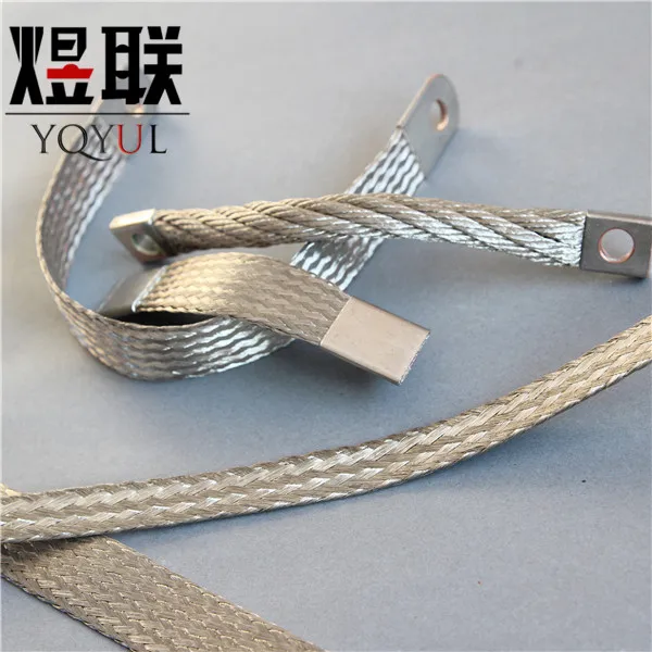 
copper braided earthing tape grounding shunt 