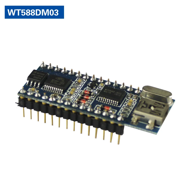 WT588D USB Программируемые голос IC PCB модуля с флэш-памяти