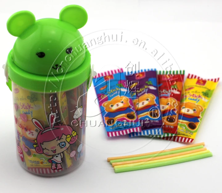 7g CC Stick Candy With Bear Drinking Cup