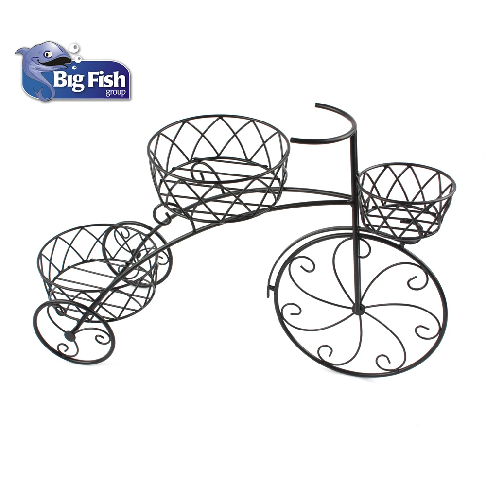 
Novel Item Outdoor Bicycle Design Metal Flower Stand 