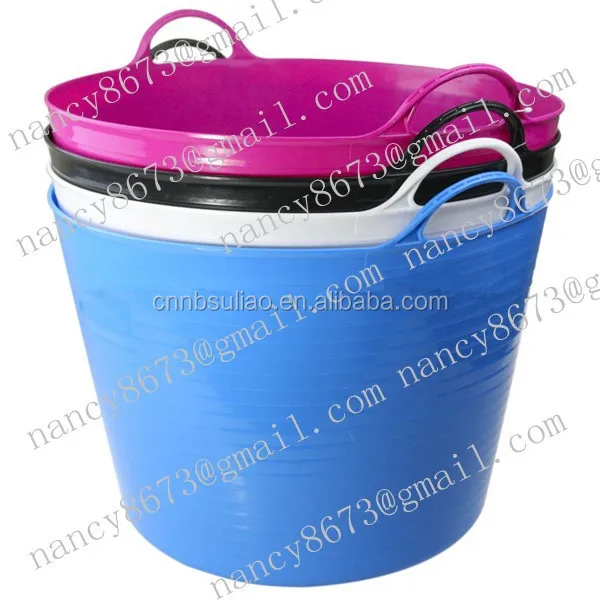 Маленькое ведро цветное пластиковое 11