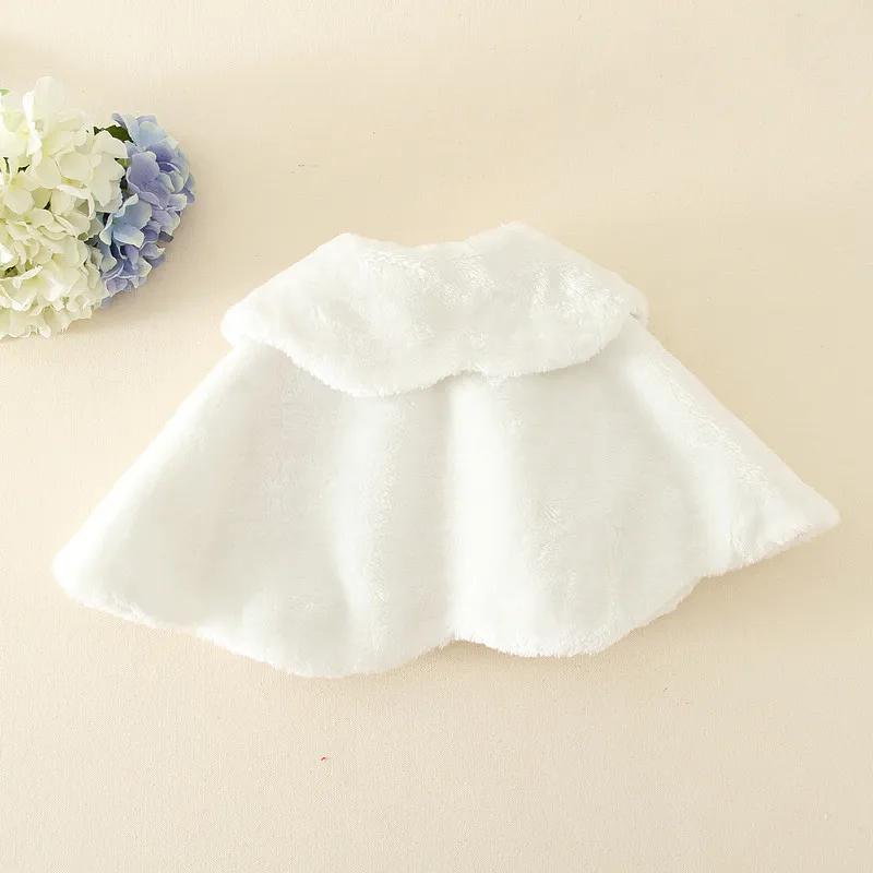 wholesale girls faux fur coat for kids jacket autumn and winter kids cloak girls outerwear Cloak