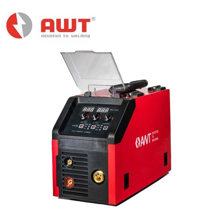 
AWT MIG/TIG/MMA25-160I/180I/200I new LCD 200 amp inverter mig welder tig mig mma 3 in 1 welding machine 