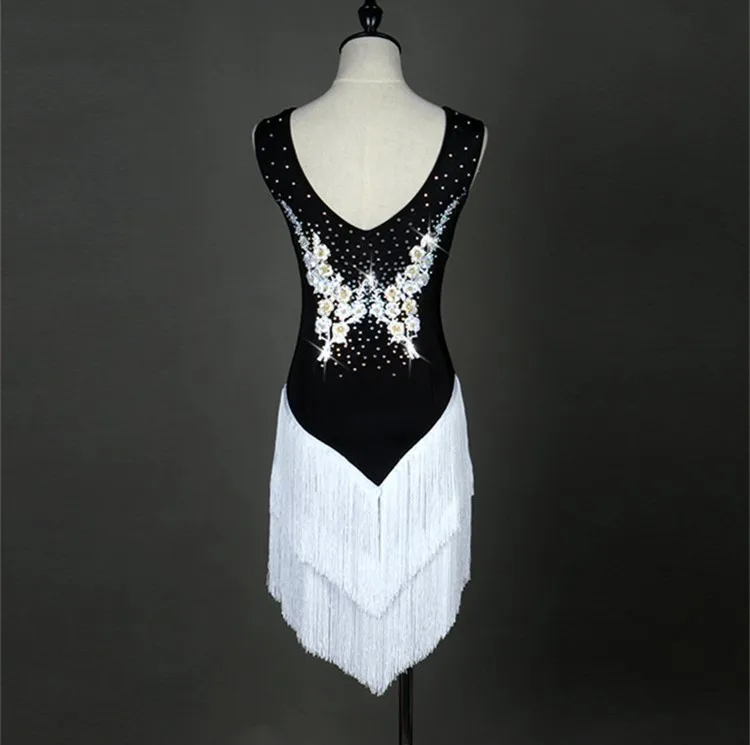 2023 new arrivals Hot Sale Sexy Sleeveless Women Girls Dance Wear Fringe Latin Dress