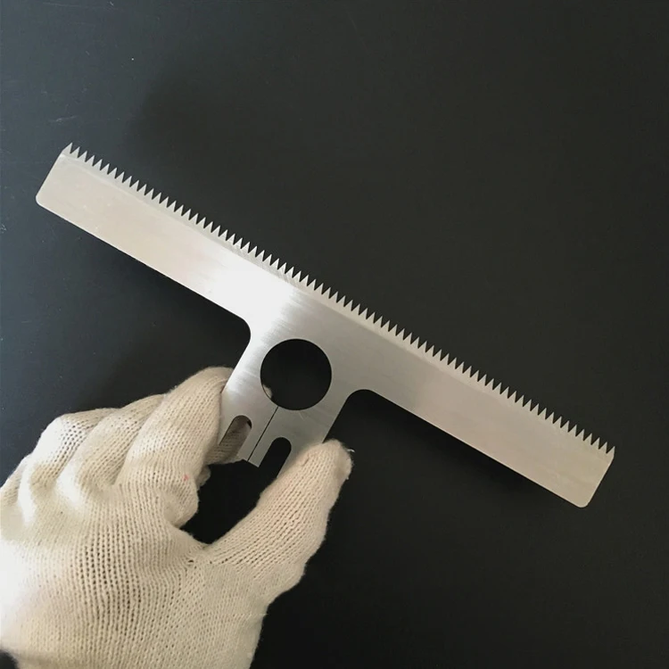 Пищевая промышленность, пластиковый пакет, пленка для резки, Т-образный Упаковочный станок, зубчатое лезвие