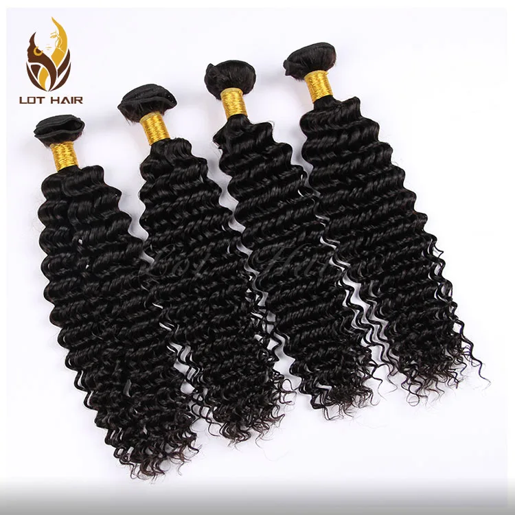 Unprocessed 12A 100% Human Virgin Remy hair Malaysian deep curly Hair Weaving