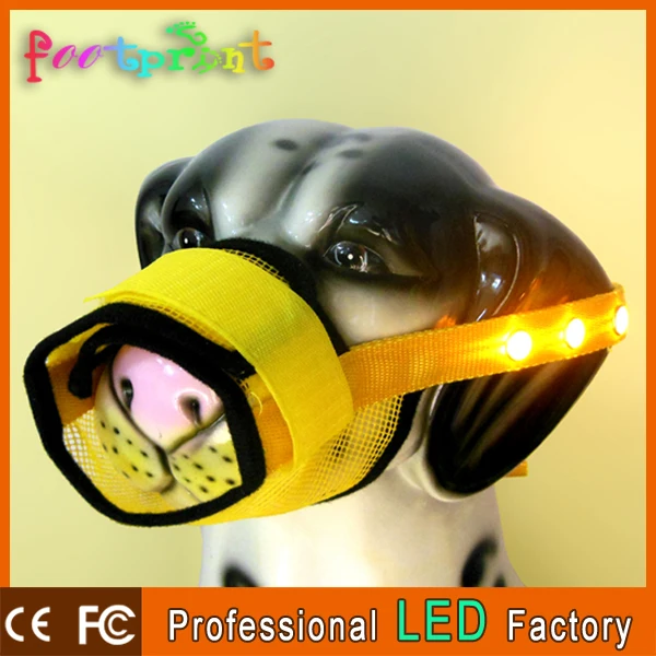 Собака pet рот-муфельные нестандартного размера из светодиодов собака рот крышка