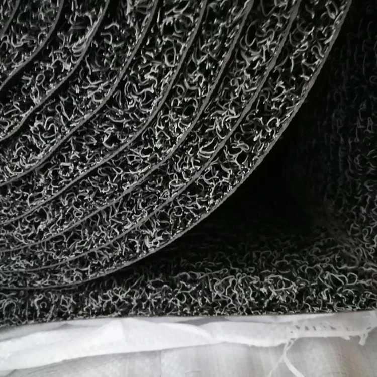 Cushion PVC Coil Mat Carpet With Spike Backing