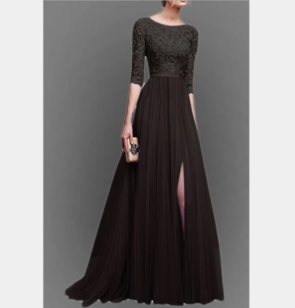 c10027a elegant women long prom dresses chiffon maxi evening dresses