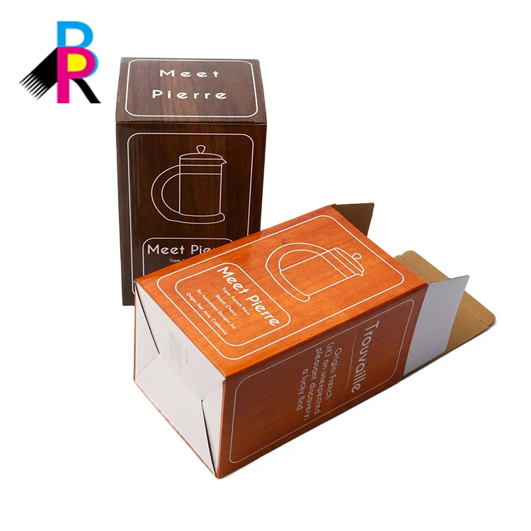 Индивидуальная упаковка, цветная Складная гофрированная почтовая коробка, переработанная рекламная и декоративная коробка