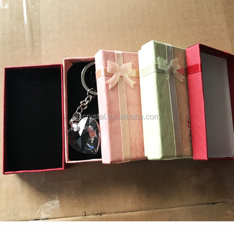 Hot sale wedding gifts for guests heart shape crystal key chains gifts