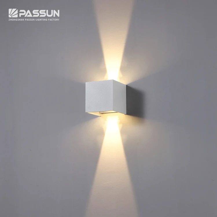 Квадратные наружные светодиодные Настенные светильники 6 Вт/современная светодиодная настенная лампа