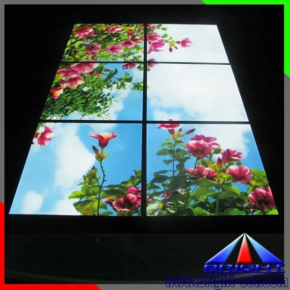 LED blue sky cloud panel light 595*595mm ceiling panel Light