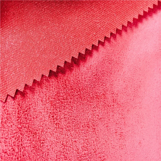 many colors warp knitting micro suede fabric