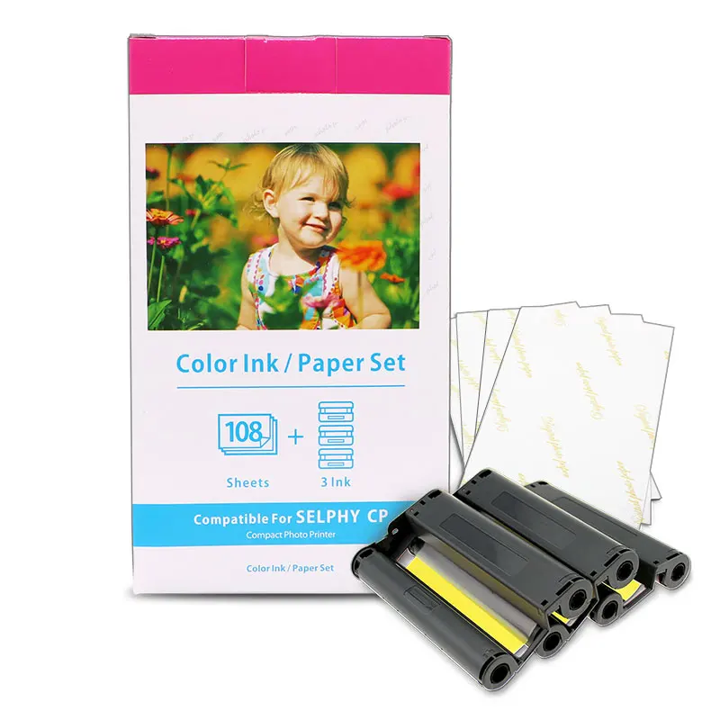 compatible kp108in wholesale photo paper for canon selphy paper with good quality