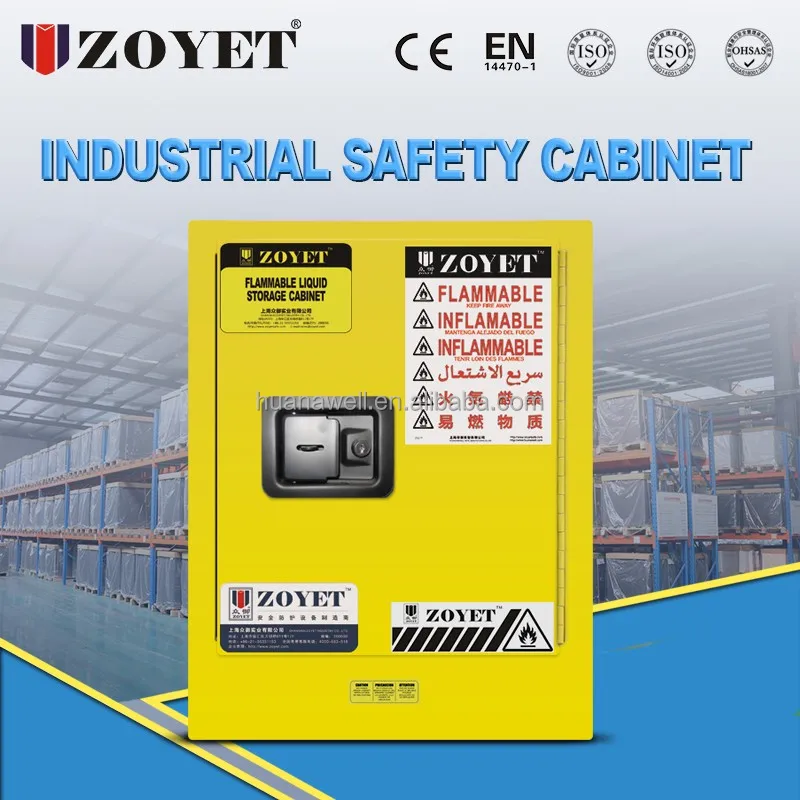 ZOYET Small Flammable liquid safety cabinet Fireproof Safety Storage Cabinets comply with CE EN14470