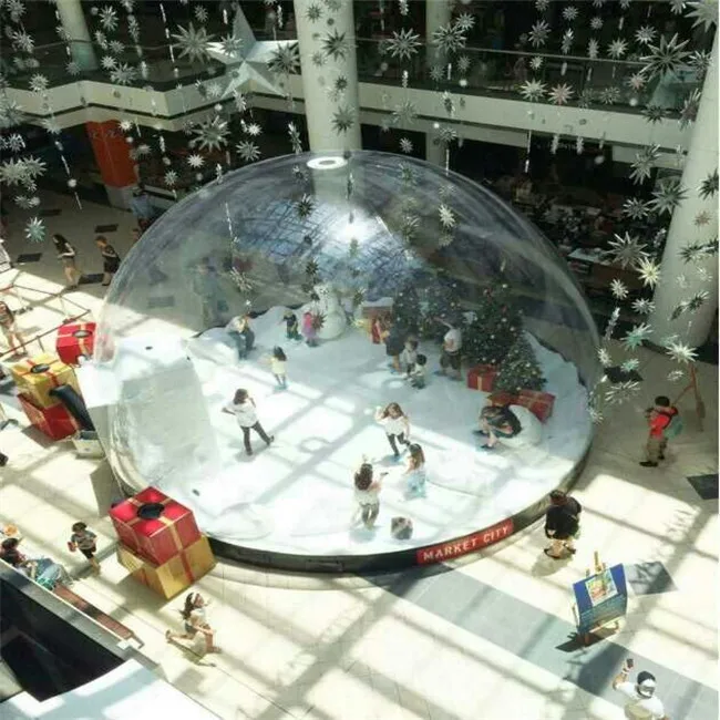 Custom High Quality Inflatable Christmas Snowflake Blowing Ball For Christmas Decoration