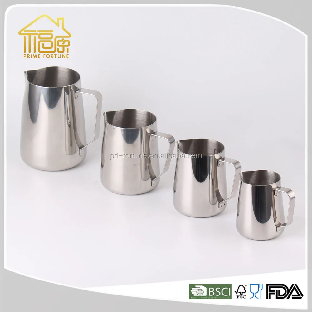 Stainless Steel Milk Pot/Milk Boiling Pot/Milk Coffee Latte Frothing Garland Cup