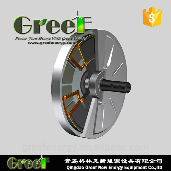 1 кВт вертикальный бескормовый генератор постоянных магнитов