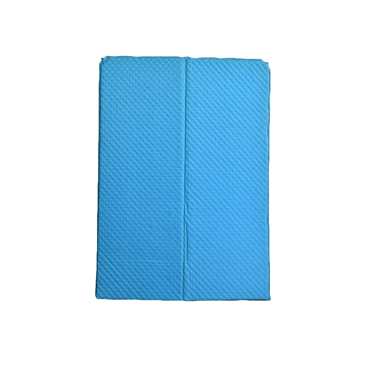 Outdoor inflatable mat cushion sleeping pad,double camping travel bed self inflating mattress