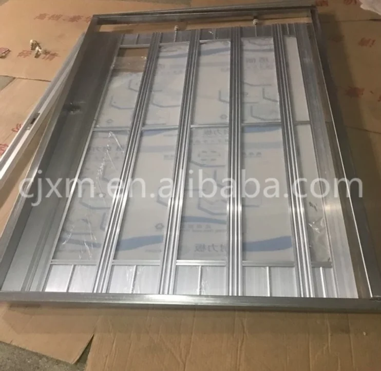 Commercial plastic crystal level transparent folding door