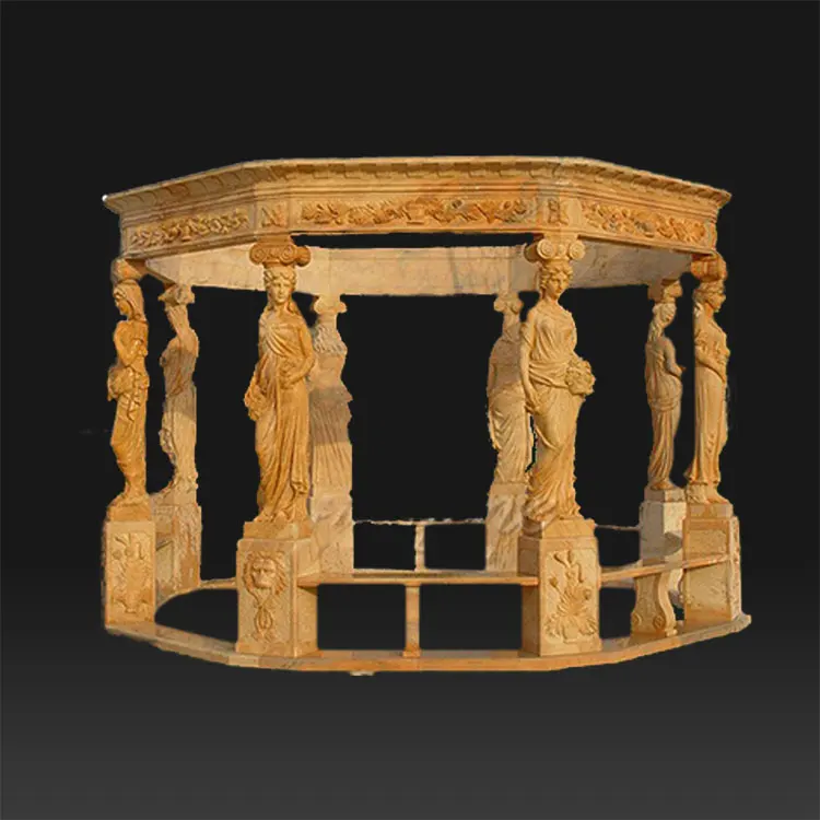 Large garden stone statues stone carving marble gazebo