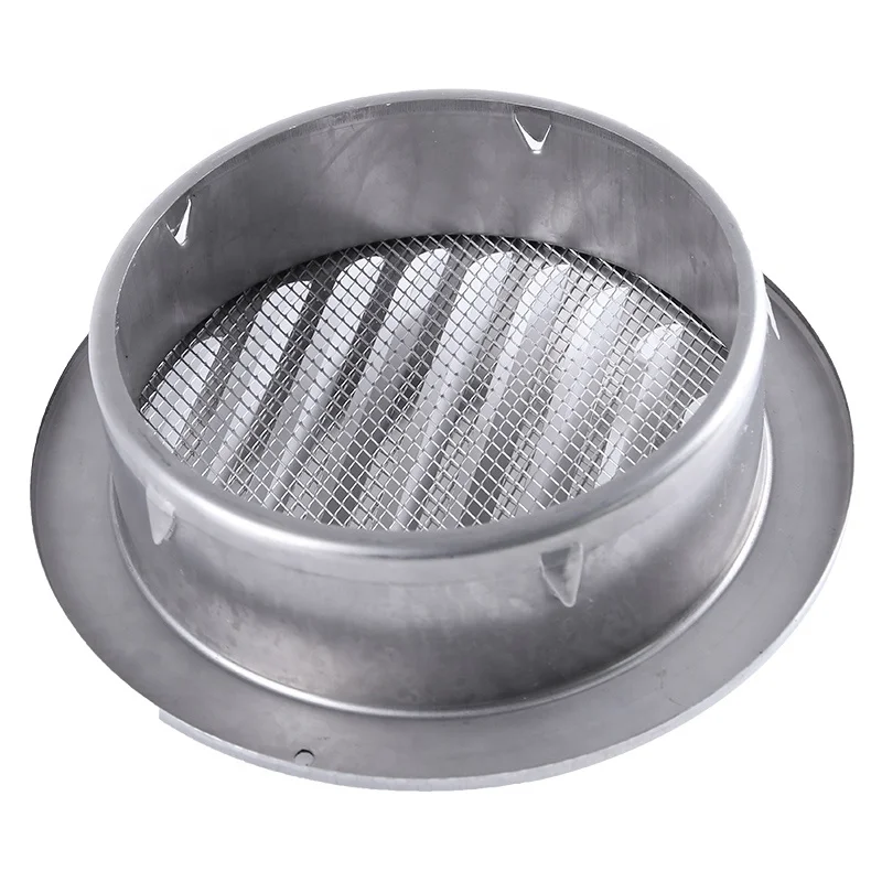 Top Manufacturer Ventilation Systems External wall stainless steel Air Vent Cap with Insect Mesh Grille