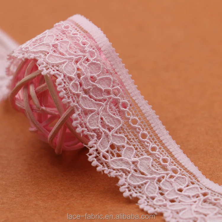 Высококачественное вязаное Сетчатое кружево из спандекса и нейлона шириной 2 см