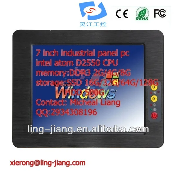 высокое качество профессиональных встроенный компьютер с 7-дюймовым сенсорный экран, ppc-070c, с широким давления 9~30v