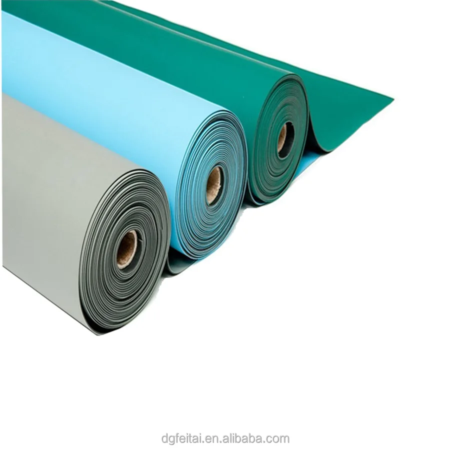 ESD Antistatic 2 Layer Rubber Benchtop Mat Anti-static rubber mat Made in China