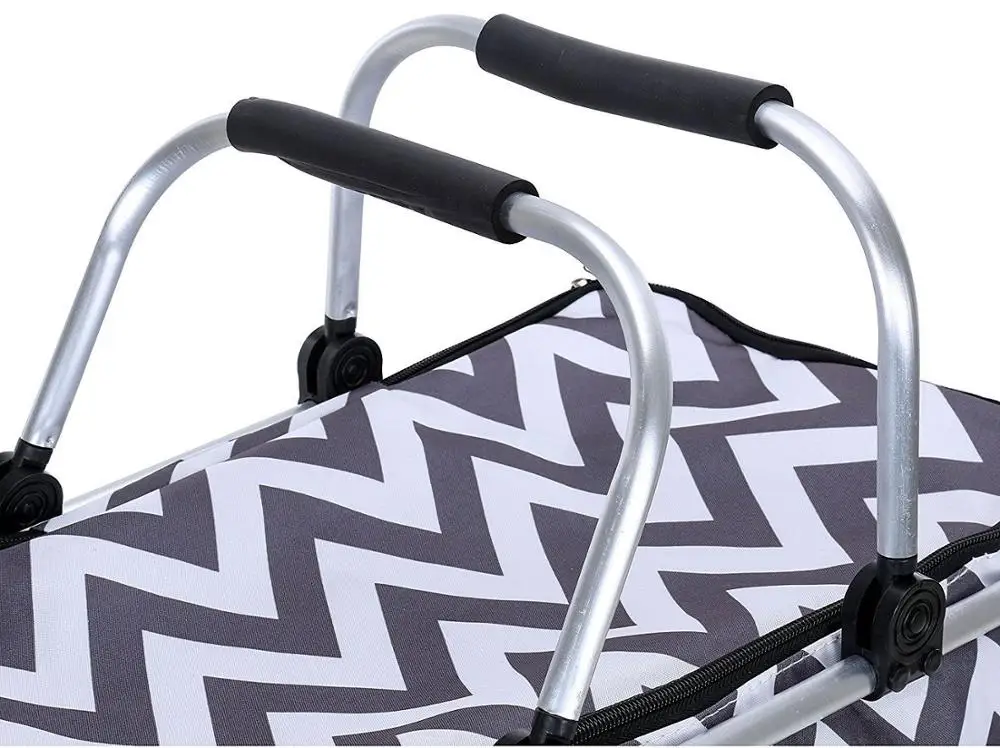 2017 Hot sale outdoors insulated picnic basket set,food thermometer,picnic mat accessory