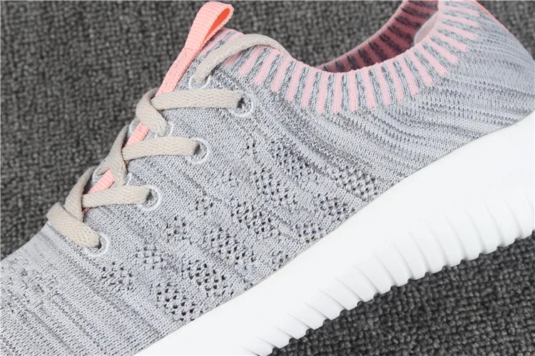 New wholesale Woven mesh surface casual EVA running shoes women sports shoes