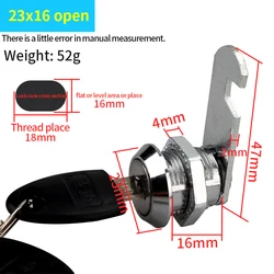 High quality zinc alloy D18x25 furniture cabinet hardware fitting pin round cam lock