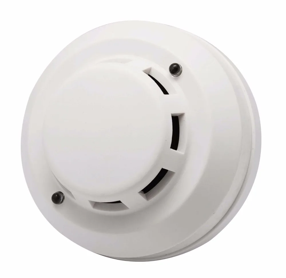 Hot sale Smoke Alarm Sensor detector de humo alarma 4 cable 12V Wired Smoke Detector with relay output