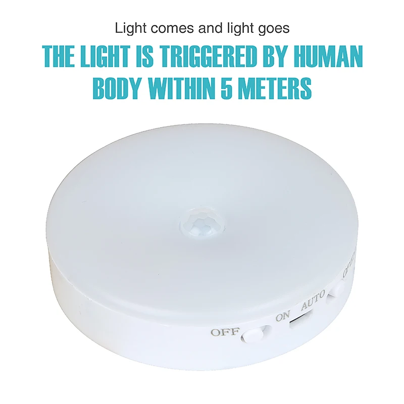 Motion Sensor  USB Charge Lighting Blank Night Light Lamp Led Room Toys Kids Room