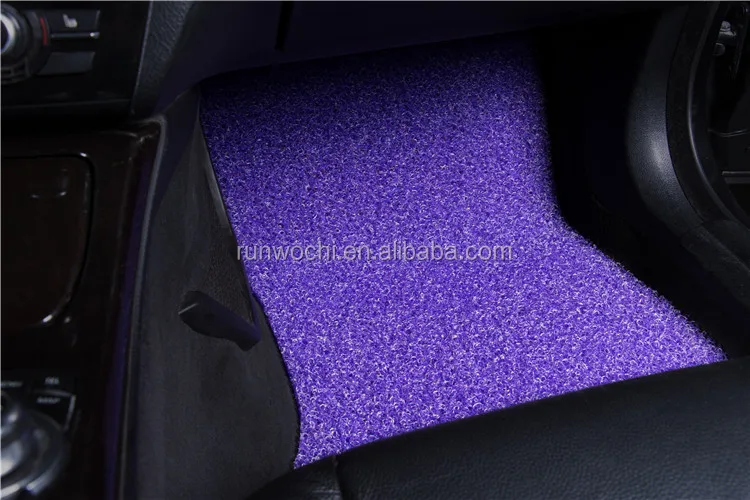 ПВХ автомобильный коврик катушка коврик Толщина 12-18 мм серия кристаллов-фиолетовый