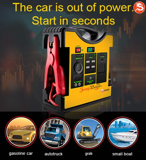 Wholesale 12V 2000A Portable Car Jump Starter Battery Booster With Inverter