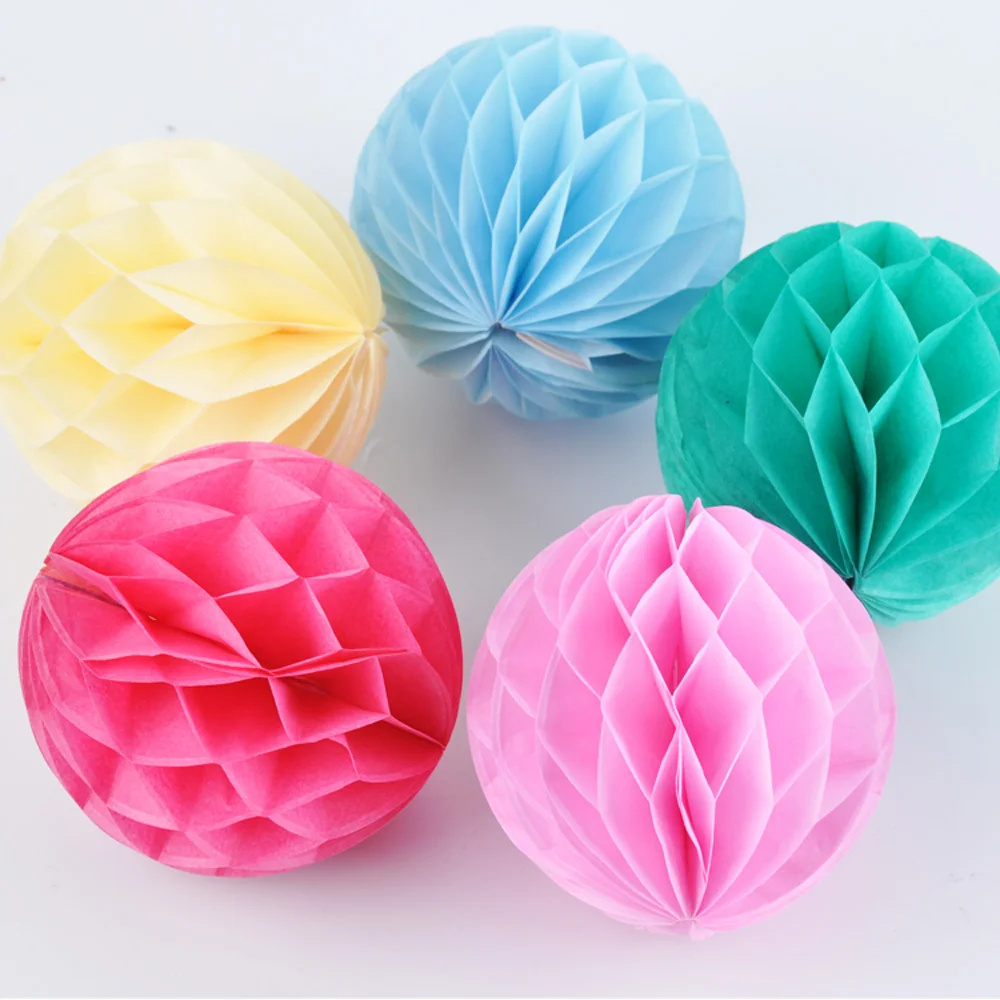 3-дюймовый антикварные ткани красочные украшения для вечеринок Свадебные Круглые Сотовые Фонари мяч