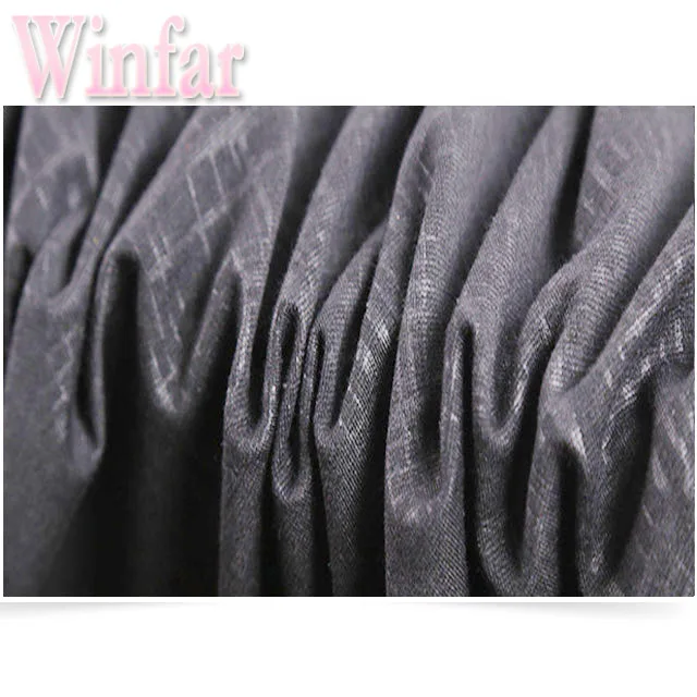 Winfar Knitting Polyester Poly Spun Solid Dyed Embossed Ponte Fabric Ponti Roma Fabric