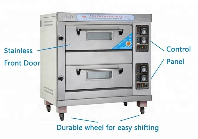 YXY-40 commercial good price  2 decks 4 trays gas oven  roasted for baking