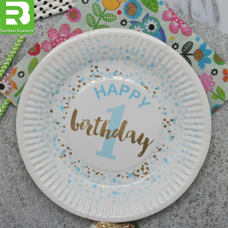 Plate disposable_PE Coated Custom Paper plates_ Paper party plate