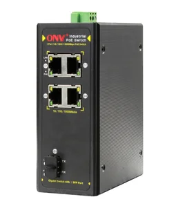 5 портовый промышленный POE коммутатор 10/100/1000М