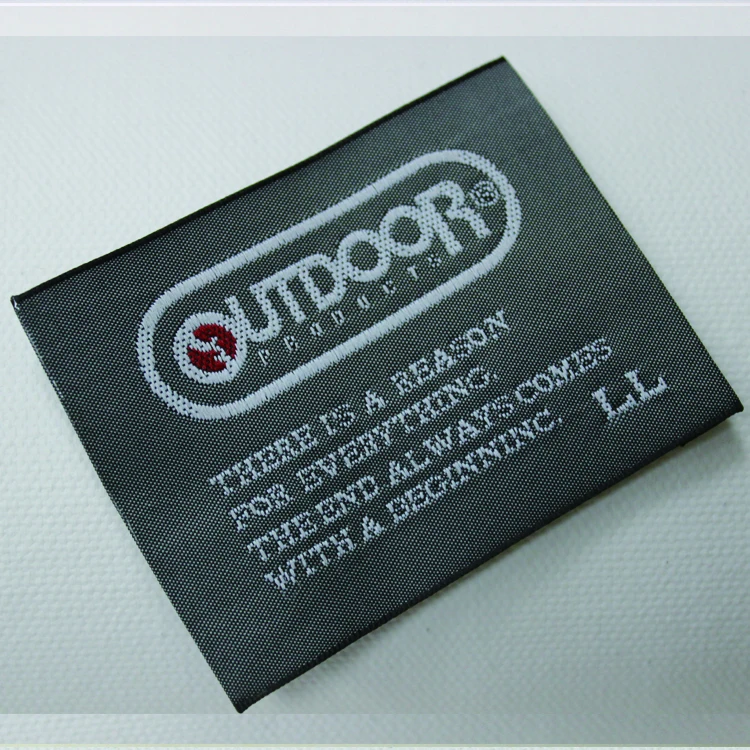 fashion customized logo woven label embroidery machine label high quality woven label