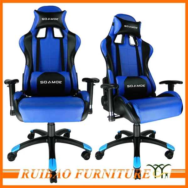 2016 RuiBao Большой и Высокий Назад Расширенный Гонки Сиденье Видео Игровой Фильм Стул