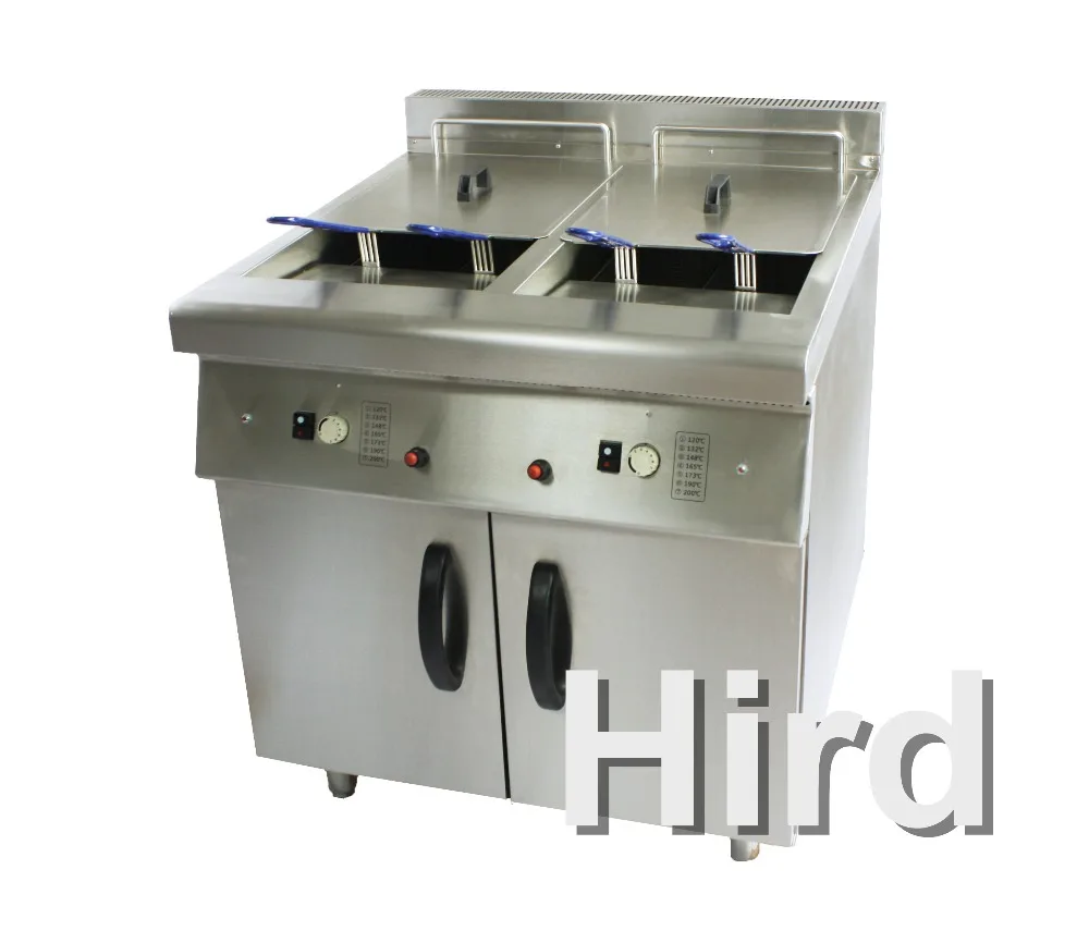10+10L Commerical Gas Fryer Fast Food with Tow Tank and Two Basakets (HGF-72)